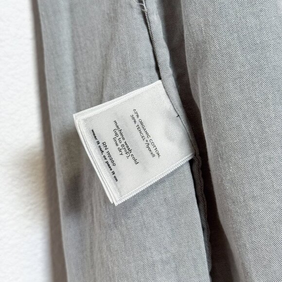 Nau Organic Cotton & Tencel Blend Light Gray Short Sleeve Top Size XS - Picture 8 of 10